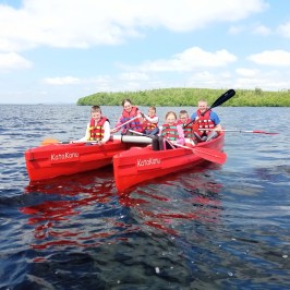 a small boat in a body of water